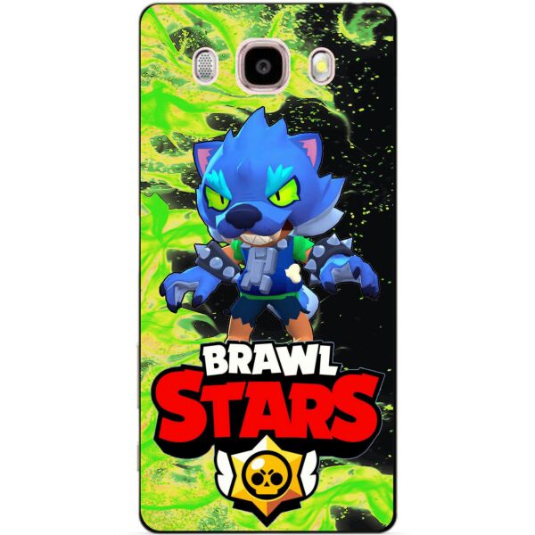 

Силиконовый бампер чехол Candy для Samsung J5 2016 Galaxy J510 с Героем Brawl Stars Леон оборотень