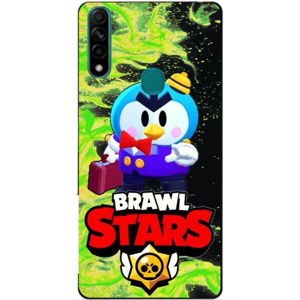 

Силиконовый чехол бампер Candy для Oppo A31 с Героем Brawl Stars Мистер П.