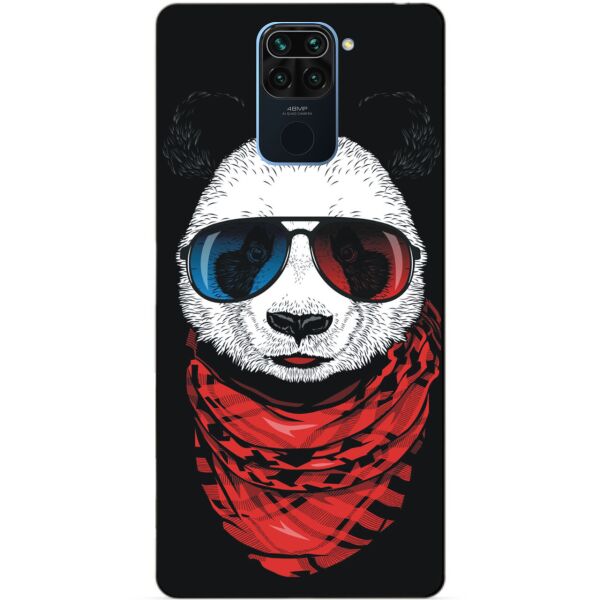 

Силиконовый бампер чехол Candy для Xiaomi Redmi Note 9 с рисунком Панда