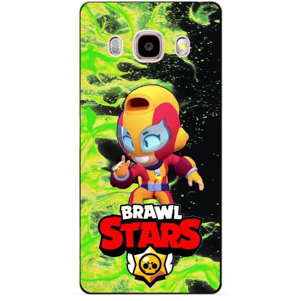 

Силиконовый бампер чехол Candy для Samsung J5 2016 Galaxy J510 с Героем Brawl Stars Макс