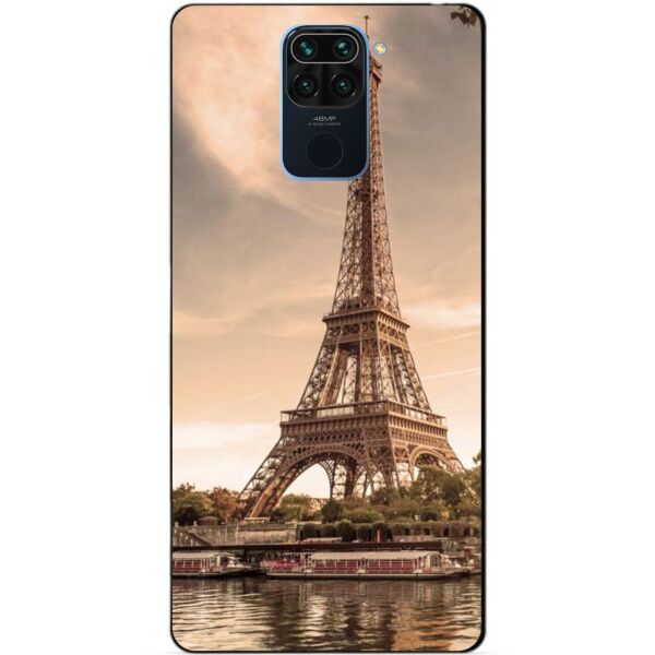 

Силиконовый бампер чехол Candy для Xiaomi Redmi Note 9 с рисунком Париж