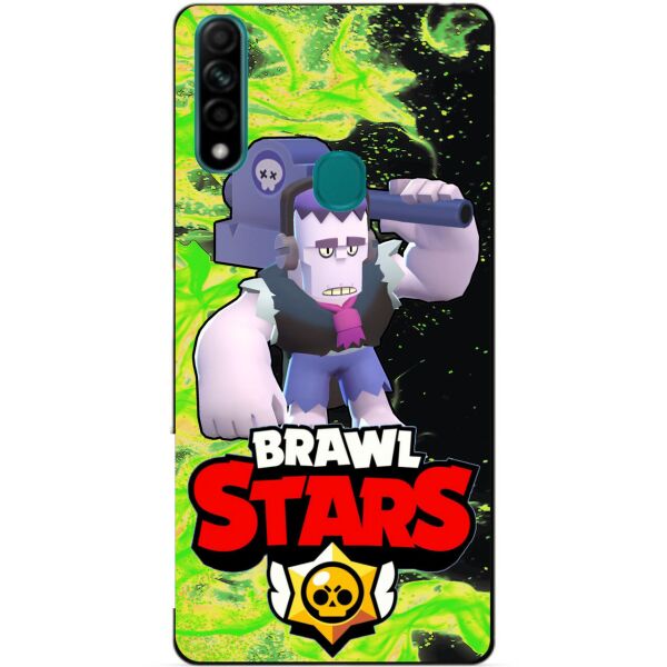 

Силиконовый чехол бампер Candy для Oppo A31 с Героем Brawl Stars Фрэнк