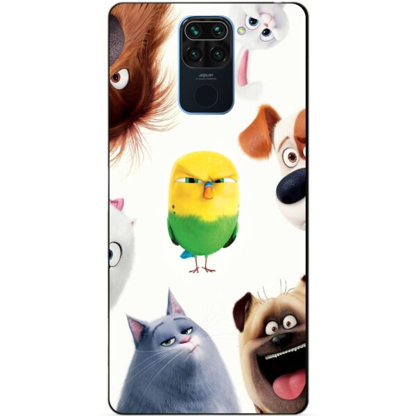 

Силиконовый бампер чехол Candy для Xiaomi Redmi Note 9 с рисунком Тайная жизнь домашних животных