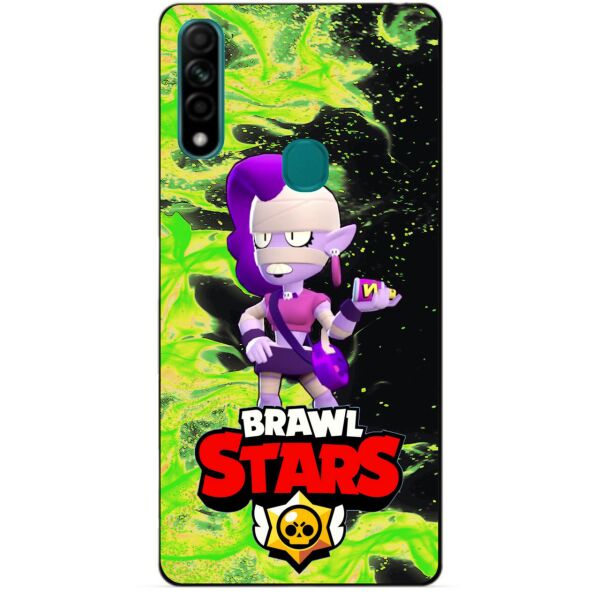 

Силиконовый чехол бампер Candy для Oppo A31 с Героем Brawl Stars Эмз