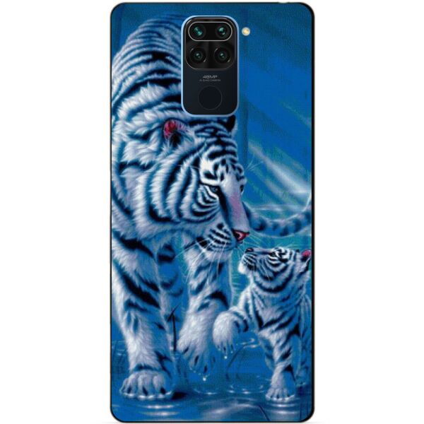 

Силиконовый бампер чехол Candy для Xiaomi Redmi Note 9 с рисунком Тигры
