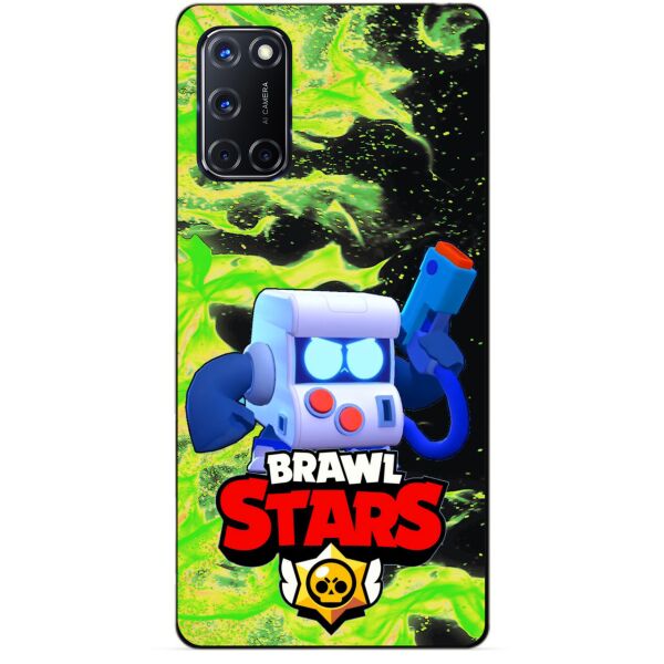 

Силиконовый чехол бампер Candy для Oppo A52 с Героем Brawl Stars 8-Бит