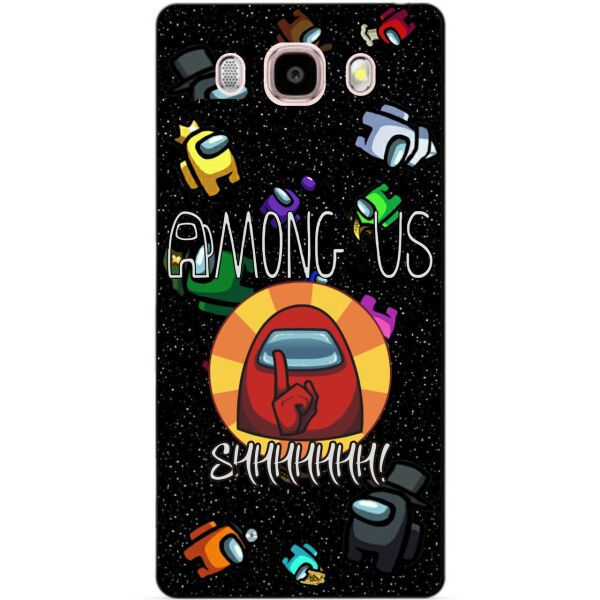 

Силиконовый бампер чехол Candy для Samsung J5 2016 Galaxy J510 с рисунком Among Us