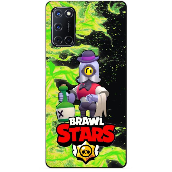 

Силиконовый чехол бампер Candy для Oppo A52 с Героем Brawl Stars Барли