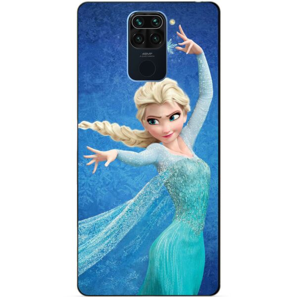 

Силиконовый бампер чехол Candy для Xiaomi Redmi Note 9 с рисунком Эльза