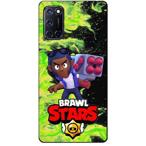 

Силиконовый чехол бампер Candy для Oppo A52 с Героем Brawl Stars Брок