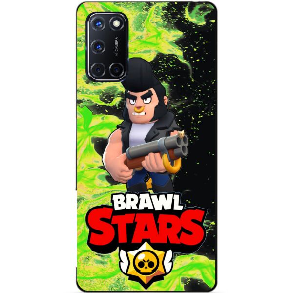 

Силиконовый чехол бампер Candy для Oppo A52 с Героем Brawl Stars Булл