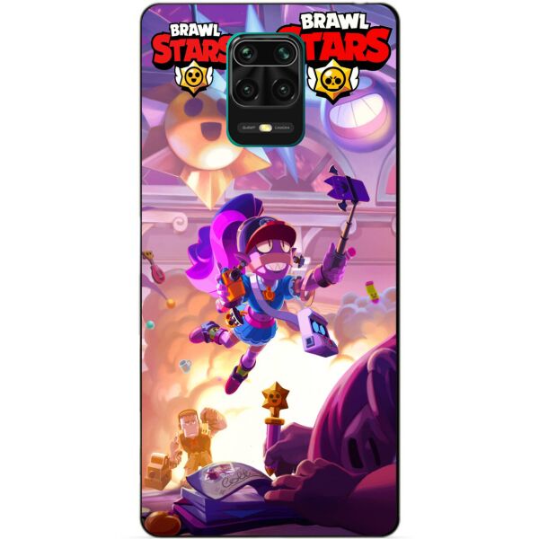 

Силиконовый бампер чехол Candy для Xiaomi Redmi Note 9s/Note 9 Pro Парк старр Эмз Бравл Старс