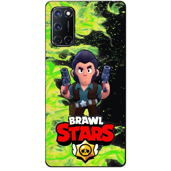 

Силиконовый чехол бампер Candy для Oppo A52 с Героем Brawl Stars Кольт