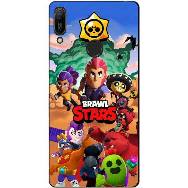 

Силиконовый бампер чехол Candy для Huawei Y6s 2019 с рисунком Brawl Stars
