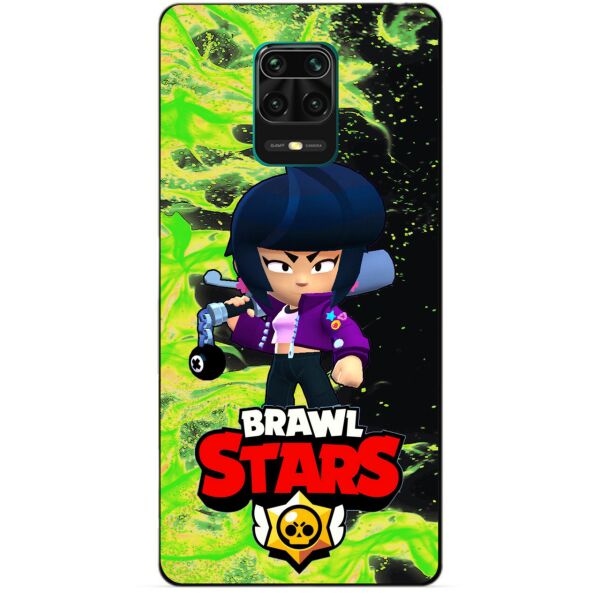 

Силиконовый бампер чехол Candy для Xiaomi Redmi Note 9s/Note 9 Pro с Героем Brawl Stars Биби