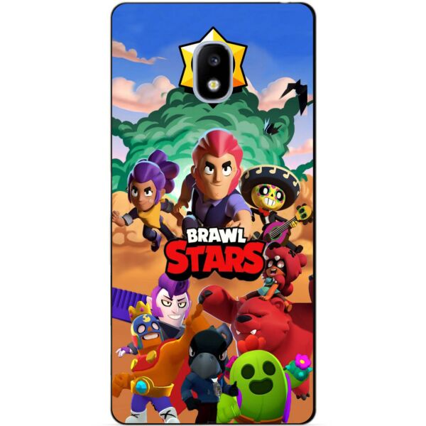 

Силиконовый бампер чехол Candy для Samsung J5 2017 Galaxy J530 рисунком Brawl Stars