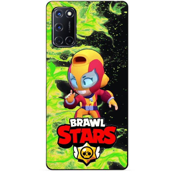 

Силиконовый чехол бампер Candy для Oppo A52 с Героем Brawl Stars Макс