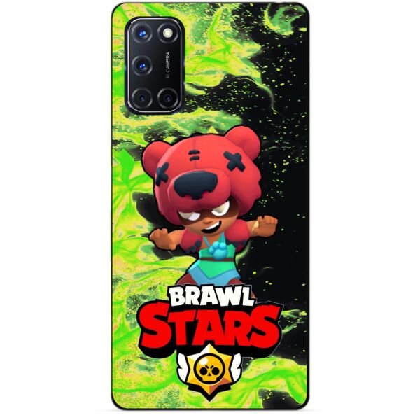 

Силиконовый чехол бампер Candy для Oppo A52 с Героем Brawl Stars Нита