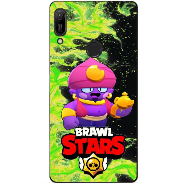 

Силиконовый бампер чехол Candy для Huawei Y6s с Героем Brawl Stars Джин