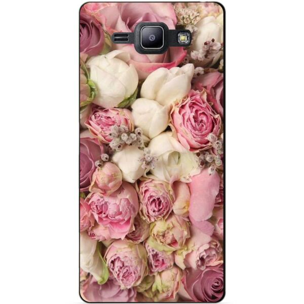 

Cиликоновый чехол бампер Candy для Samsung Galaxy J1 J100 с рисунком Розовые пионы