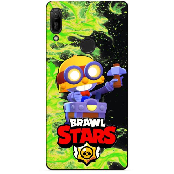 

Силиконовый бампер чехол Candy для Huawei Y6s с Героем Brawl Stars Карл