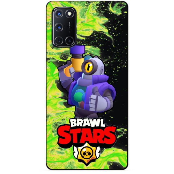 

Силиконовый чехол бампер Candy для Oppo A52 с Героем Brawl Stars Рико