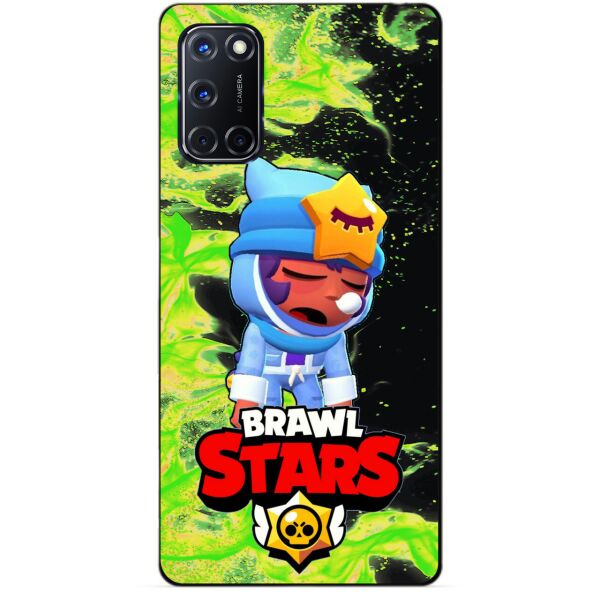 

Силиконовый чехол бампер Candy для Oppo A52 с Героем Brawl Stars Сонный Сэнди
