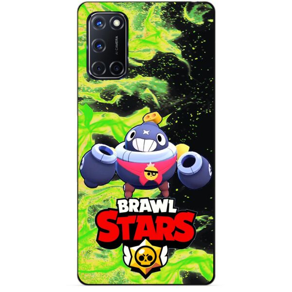 

Силиконовый чехол бампер Candy для Oppo A52 с Героем Brawl Stars Тик
