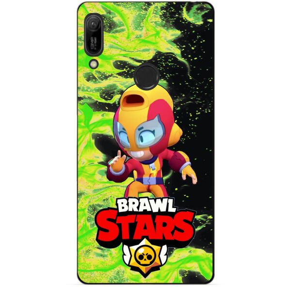 

Силиконовый бампер чехол Candy для Huawei Y6s с Героем Brawl Stars Макс