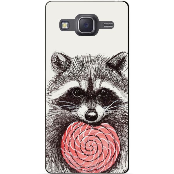 

Cиликоновый чехол бампер с рисунком Candy для Samsung Galaxy J5 J500 Енот