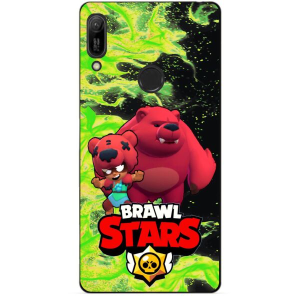 

Силиконовый бампер чехол Candy для Huawei Y6s с Героем Brawl Stars Нита Мишка
