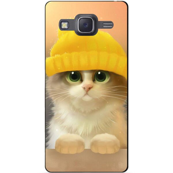 

Cиликоновый чехол бампер с рисунком Candy для Samsung Galaxy J5 J500 Котик в шапочке