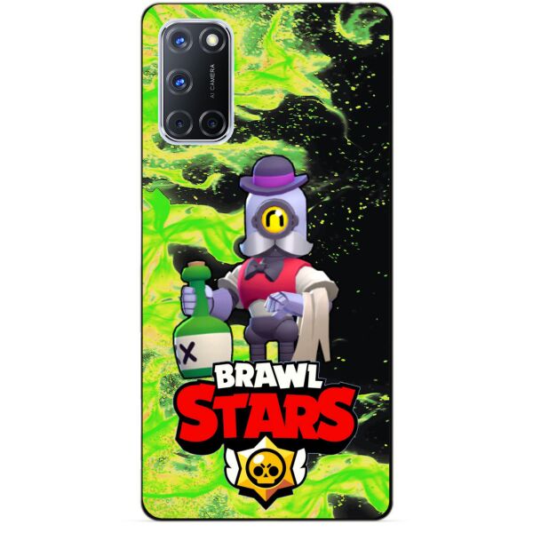 

Силиконовый чехол бампер Candy для Oppo A72 с Героем Brawl Stars Барли