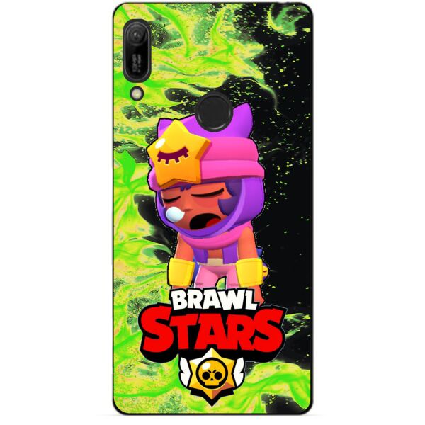 

Силиконовый бампер чехол Candy для Huawei Y6s с Героем Brawl Stars Сэнди