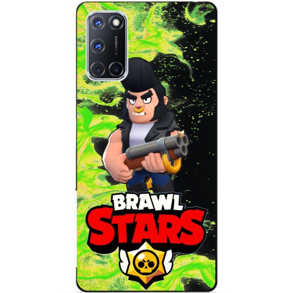 

Силиконовый чехол бампер Candy для Oppo A72 с Героем Brawl Stars Булл