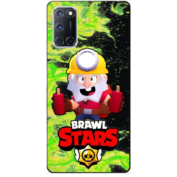 

Силиконовый чехол бампер Candy для Oppo A72 с Героем Brawl Stars Динамайк