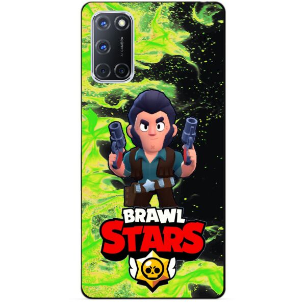 

Силиконовый чехол бампер Candy для Oppo A72 с Героем Brawl Stars Кольт