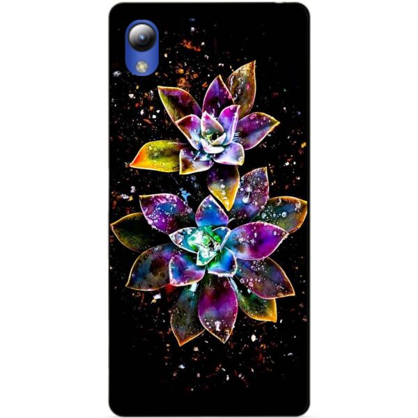

Чехол силиконовый Candy для ZTE Blade L8 с рисунком Волшебные цветы