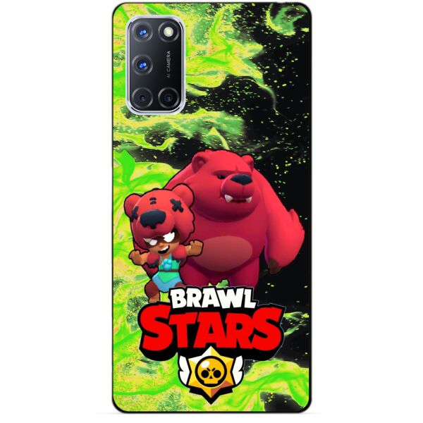 

Силиконовый чехол бампер Candy для Oppo A72 с Героем Brawl Stars Нита Мишка