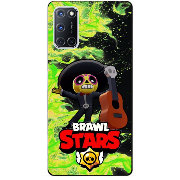 

Силиконовый чехол бампер Candy для Oppo A72 с Героем Brawl Stars Поко