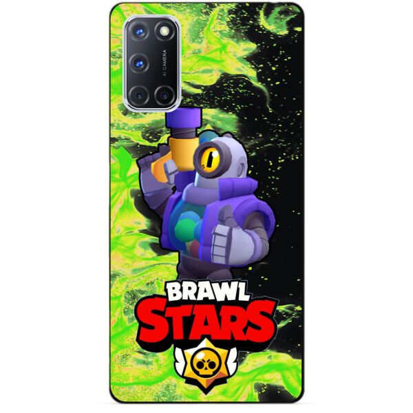 

Силиконовый чехол бампер Candy для Oppo A72 с Героем Brawl Stars Рико