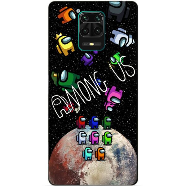 

Силиконовый бампер чехол Candy для Xiaomi Redmi Note 9s/Note 9 Pro с рисунком Амонг Ас