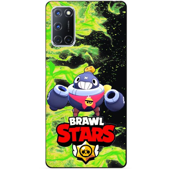 

Силиконовый чехол бампер Candy для Oppo A72 с Героем Brawl Stars Тик