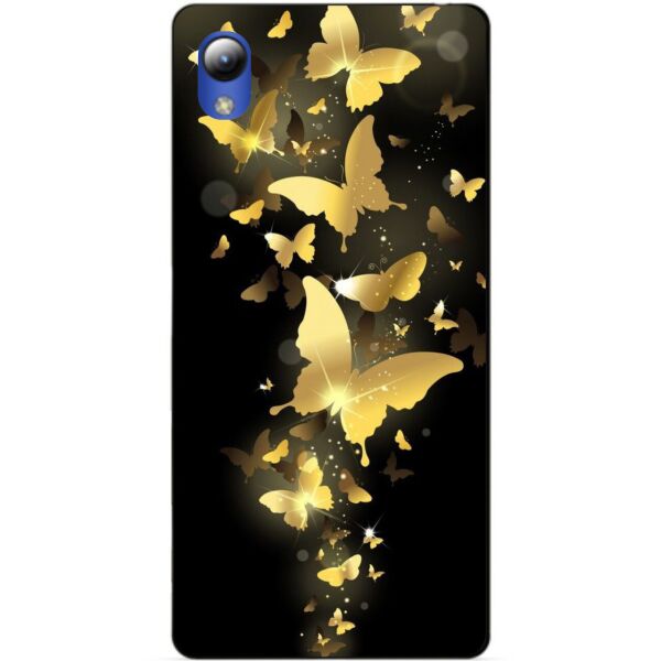 

Чехол силиконовый Candy для ZTE Blade L8 с рисунком Золотые бабочки