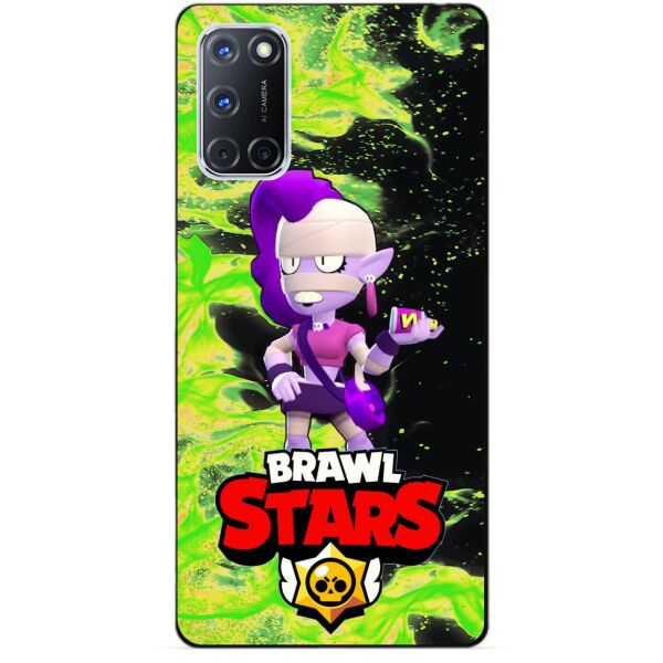 

Силиконовый чехол бампер Candy для Oppo A72 с Героем Brawl Stars Эмз