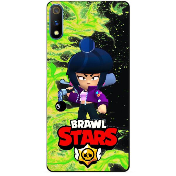 

Силиконовый чехол бампер Candy для Realme 3 Pro с Героем Brawl Stars Биби