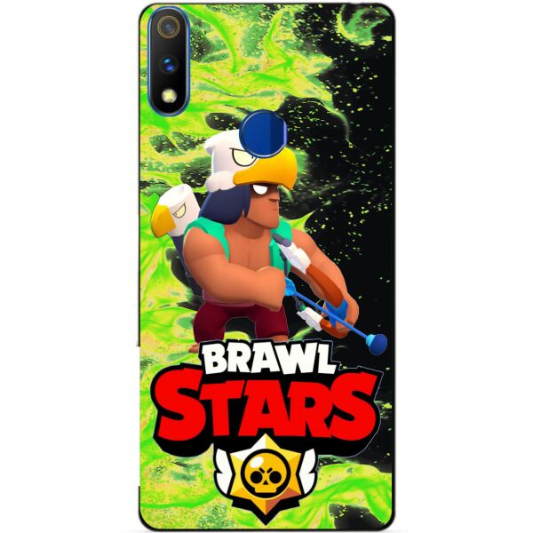 

Силиконовый чехол бампер Candy для Realme 3 Pro с Героем Brawl Stars Бо