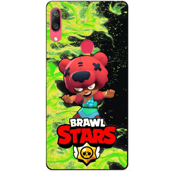 

Силиконовый бампер чехол Candy для Huawei Y7 2019 с Героем Brawl Stars Нита