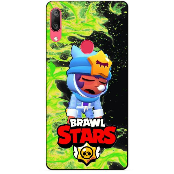

Силиконовый бампер чехол Candy для Huawei Y7 2019 с Героем Brawl Stars Сонный Сэнди