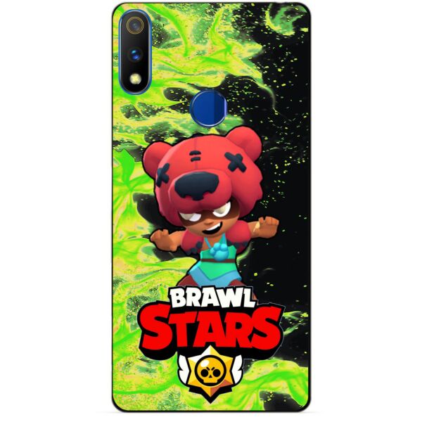 

Силиконовый чехол бампер Candy для Realme 3 Pro с Героем Brawl Stars Нита